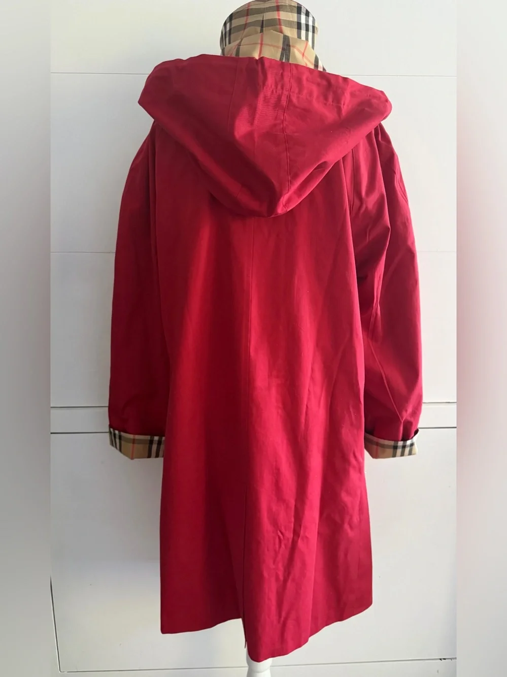 Burberry Red Button Detail Jacket - Picture 5 of 9